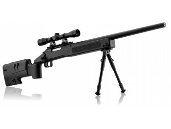 Pack sniper TYPE M62 REPLIQUE ressort 420fps + bi-pied + lunette 4x32