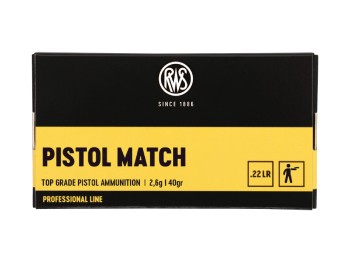 CARTOUCHE RWS 22LR PISTOL MATCH BOITE DE 50