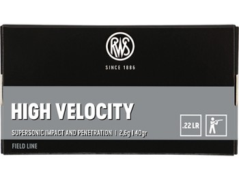 CARTOUCHE RWS 22LR HIGH VELOCITY BOITE DE 50X