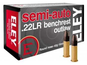CARTOUCHE 22LR ELEY SEMI-AUTO BENCHREST OUTLAW BOITE 50X