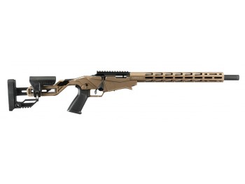 CARABINE  RUGER PRECISION RIMFIRE .22LR 10CPS 18" 46CM FILETE 1/2-28" MARRON